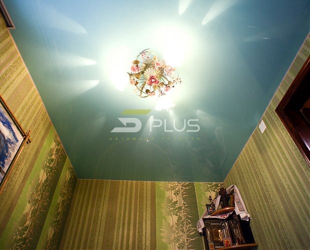 Голубой зеркальный потолок в спальне | Портфолио 5Plus | Киев ⋆ Днепр ⋆