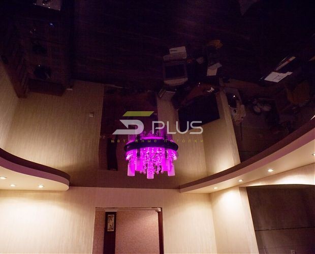 Натяжной потолок в комнате с подсветкой | Портфолио 5Plus | Киев ⋆ Днепр ⋆