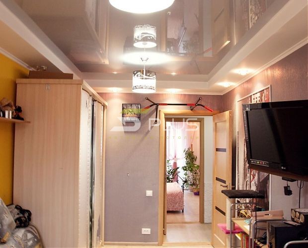 Светло-серый натяжной потолок в детской | Портфолио 5Plus | Киев ⋆ Днепр ⋆