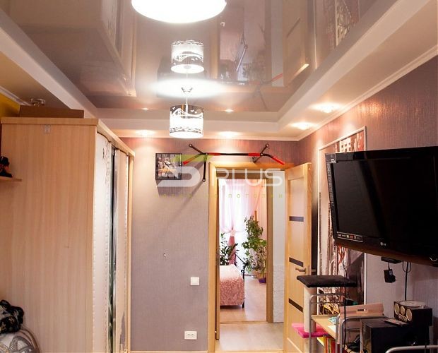 Светло-серый натяжной потолок в детской | Портфолио 5Plus | Киев ⋆ Днепр ⋆