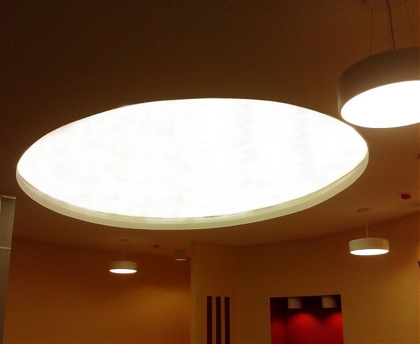 Полупрозрачные натяжные потолки | Портфолио 5Plus | Киев ⋆ Днепр ⋆