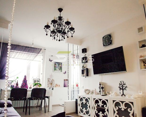 Сатиновый натяжной потолок на кухне | Портфолио 5Plus | Киев ⋆ Днепр ⋆