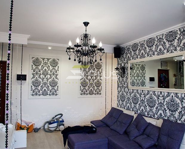 Сатиновый натяжной потолок на кухне | Портфолио 5Plus | Киев ⋆ Днепр ⋆