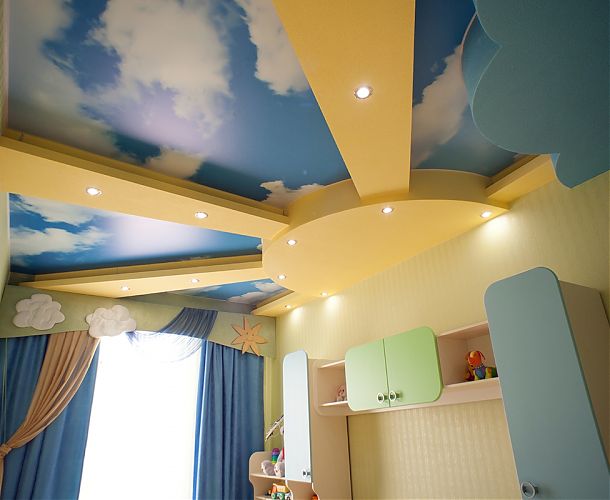 Солнечное небо в детской | Портфолио 5Plus | Киев ⋆ Днепр ⋆