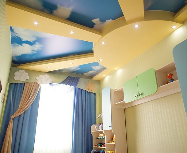 Солнечное небо в детской | Портфолио 5Plus | Киев ⋆ Днепр ⋆