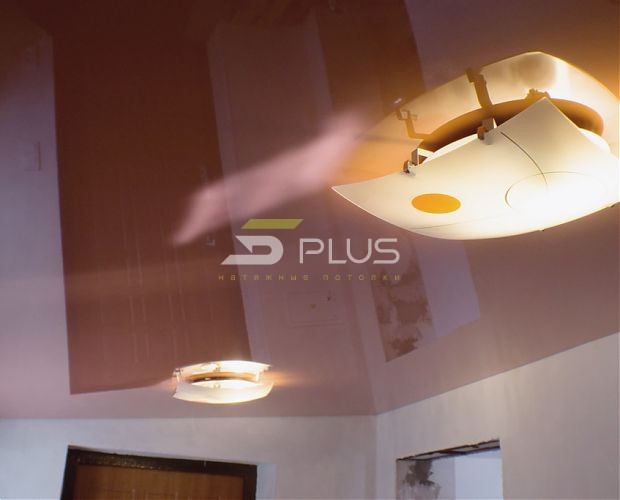 Светло-коричневый потолок в прихожей | Портфолио 5Plus | Киев ⋆ Днепр ⋆