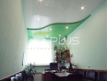 Изумрудный натяжной потолок - Фото 5plus ракурс 1