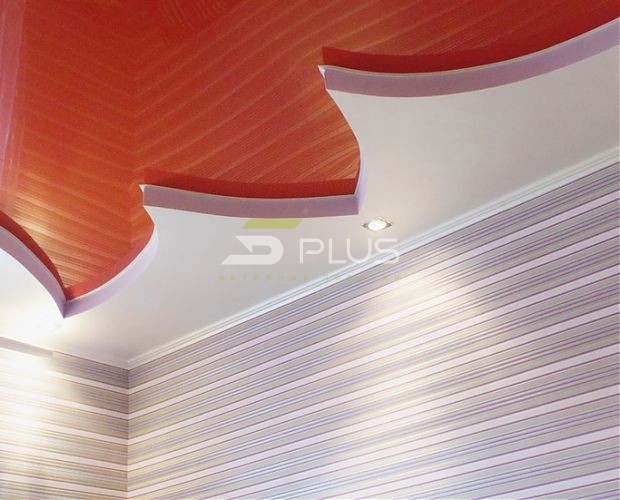 Натяжной потолок в форме тюльпана | Портфолио 5Plus | Киев ⋆ Днепр ⋆