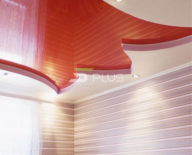 Натяжной потолок в форме тюльпана | Портфолио 5Plus | Киев ⋆ Днепр ⋆