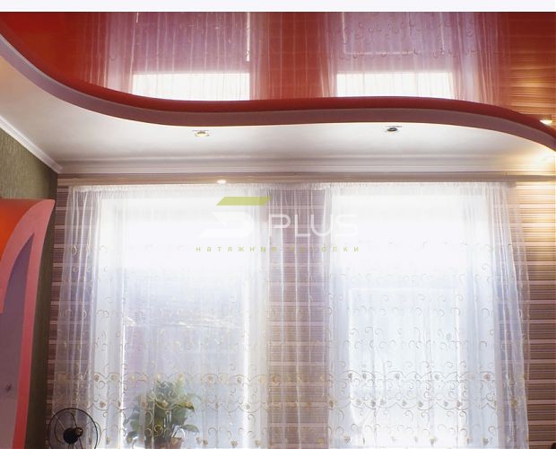 Натяжной потолок в форме тюльпана | Портфолио 5Plus | Киев ⋆ Днепр ⋆