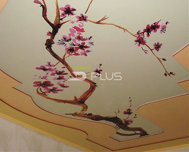 Натяжной потолок в японском стиле | Портфолио 5plus | Киев ⋆ Днепр ⋆
