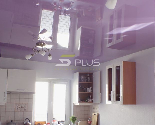 Світло-лілова стеля на кухні | Портфоліо 5Plus