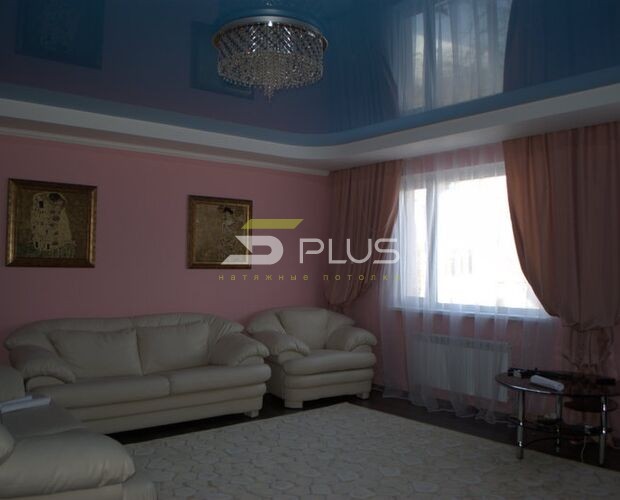 Простой натяжной потолок в холле загородного дома | Портфолио 5Plus | Киев ⋆ Днепр ⋆