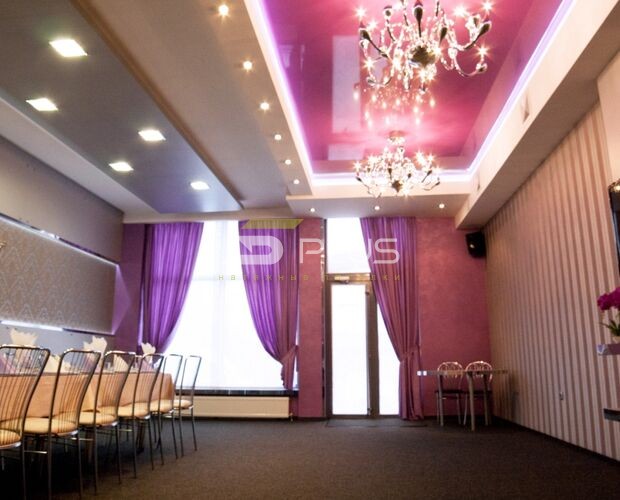 Натяжной потолок в кафе Престиж | Портфолио 5Plus | Киев ⋆ Днепр ⋆