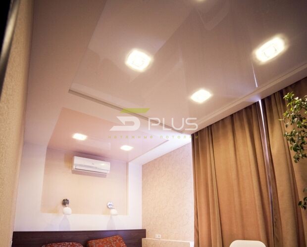 Серия натяжных потолков в спальне | Портфолио 5Plus | Киев ⋆ Днепр ⋆