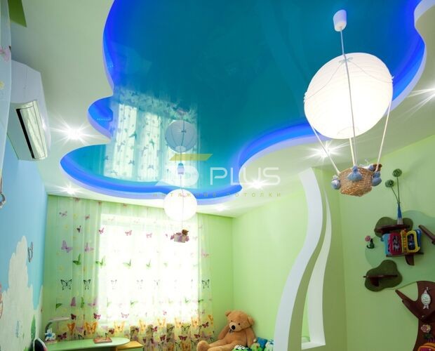 Волшебный натяжной потолок в детской | Портфолио 5Plus | Киев ⋆ Днепр ⋆