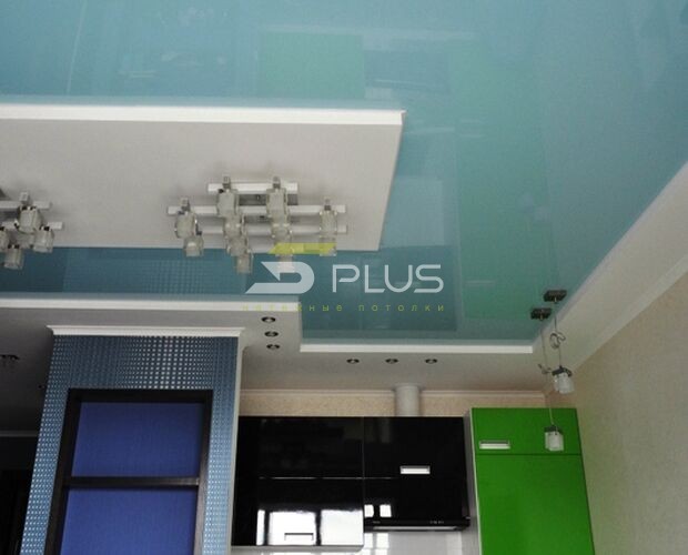 Натяжной потолок на кухне модерн | Портфолио 5Plus | Киев ⋆ Днепр ⋆