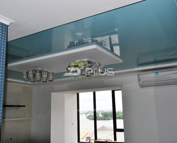 Натяжной потолок на кухне модерн | Портфолио 5Plus | Киев ⋆ Днепр ⋆