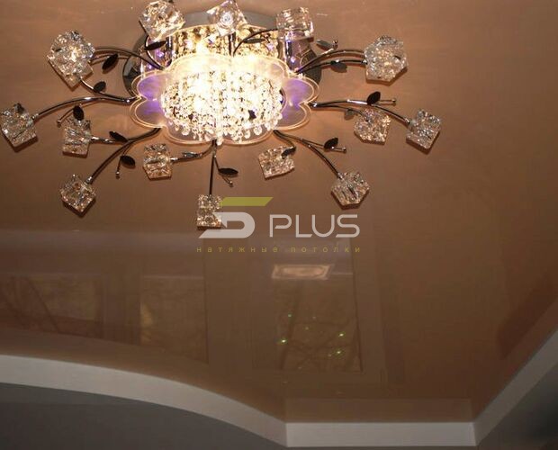 Элегантный натяжной потолок в зале | Портфолио 5Plus | Киев ⋆ Днепр ⋆