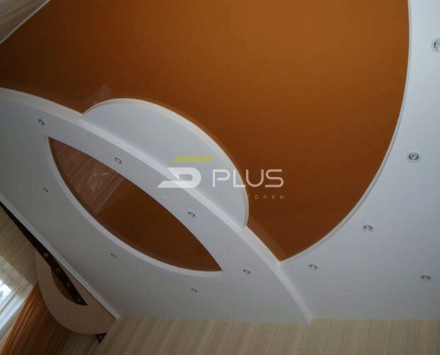 Оригинальный натяжной потолок в зале | Портфолио 5Plus | Киев ⋆ Днепр ⋆