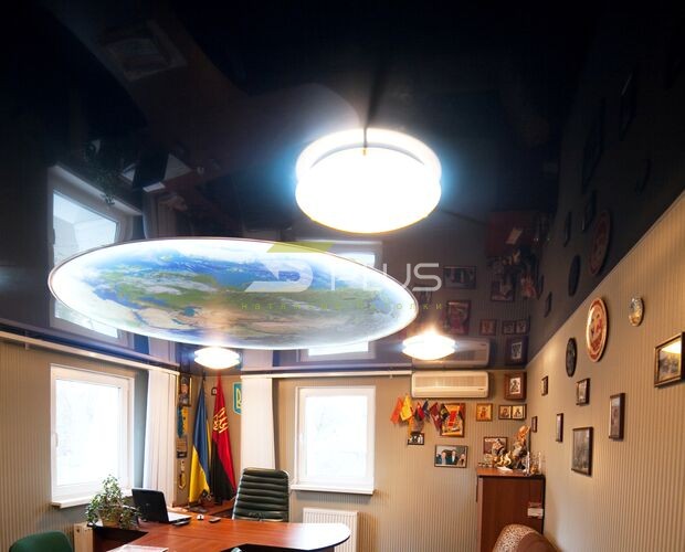 Натяжной потолок для офиса строительной компании | Портфолио 5Plus | Киев ⋆ Днепр ⋆