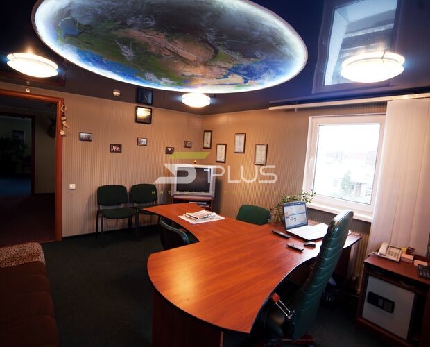 Натяжной потолок для офиса строительной компании | Портфолио 5Plus | Киев ⋆ Днепр ⋆