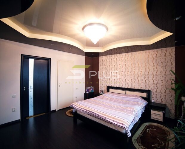 Интересный двухуровневый натяжной потолок | Портфолио 5Plus | Киев ⋆ Днепр ⋆