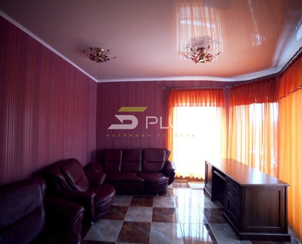 Простой натяжной потолок в кабинете | Портфолио 5Plus | Киев ⋆ Днепр ⋆