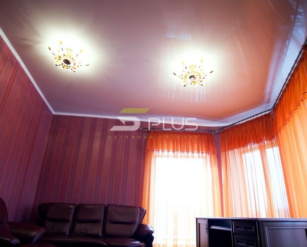 Простой натяжной потолок в кабинете | Портфолио 5Plus | Киев ⋆ Днепр ⋆