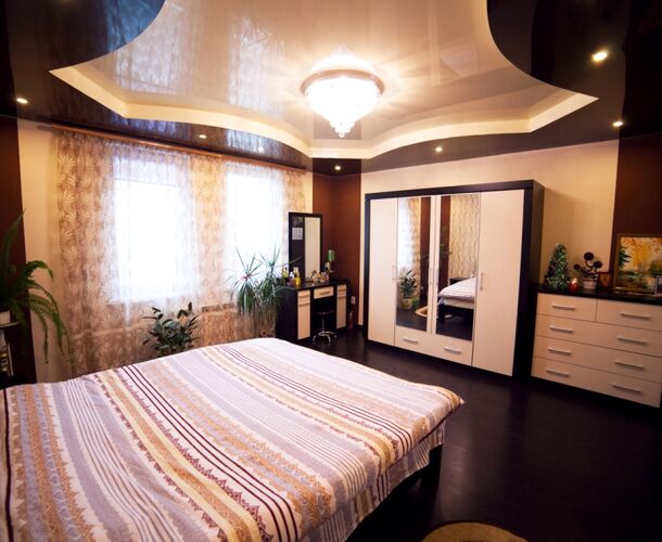 Интересный двухуровневый натяжной потолок | Портфолио 5Plus | Киев ⋆ Днепр ⋆