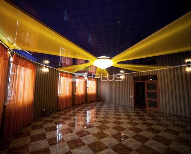 Двухуровневый натяжной потолок в холле | Портфолио 5Plus | Киев ⋆ Днепр ⋆