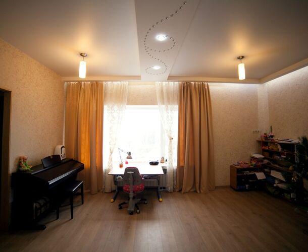 Натяжной потолок со световым узором в детской | Портфолио 5Plus | Киев ⋆ Днепр ⋆