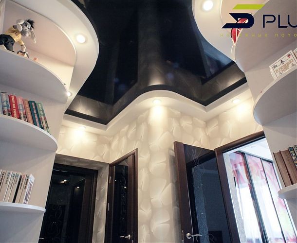 Натяжной потолок с изюминкой в коридоре | Портфолио 5plus | Киев ⋆ Днепр ⋆