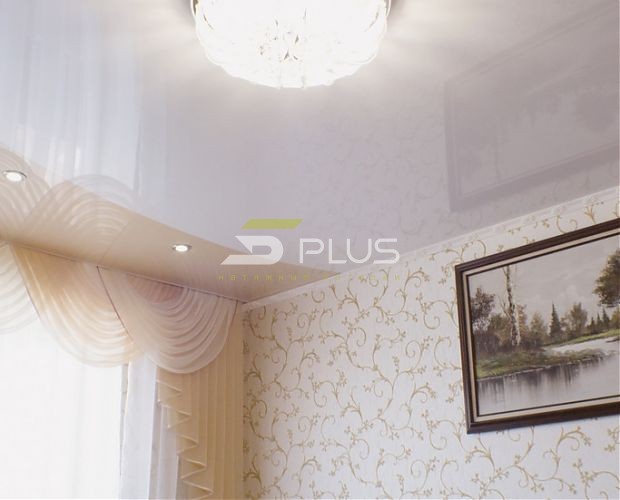 Белый глянцевый натяжной потолок | Портфолио 5Plus | Киев ⋆ Днепр ⋆