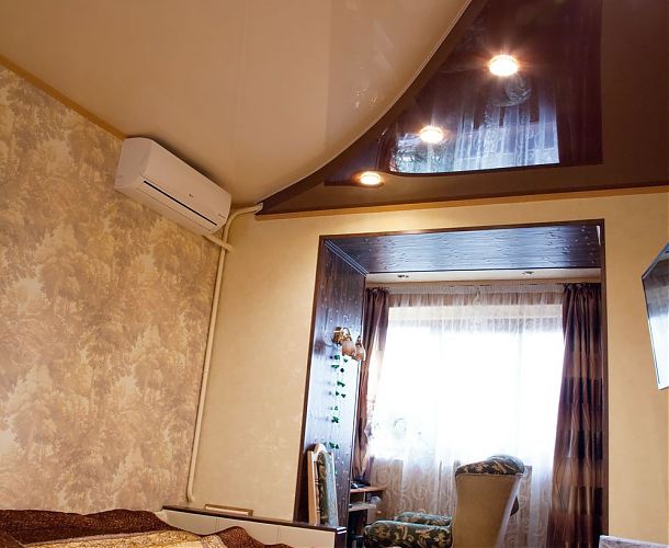 Натяжной потолок в двух уровнях | Портфолио 5Plus | Киев ⋆ Днепр ⋆