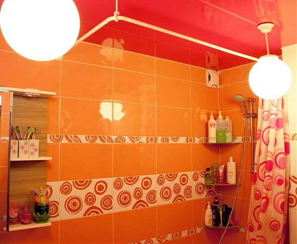 Натяжной потолок в ванной в Киеве 5plus | Киев ⋆ Днепр ⋆