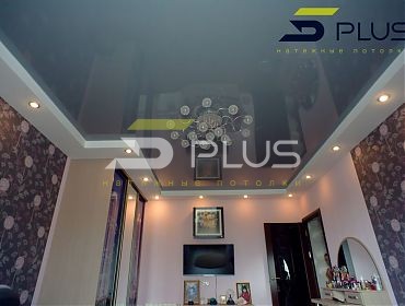 Потолок в спальне в серых тонах - Фото 5plus ракурс 1