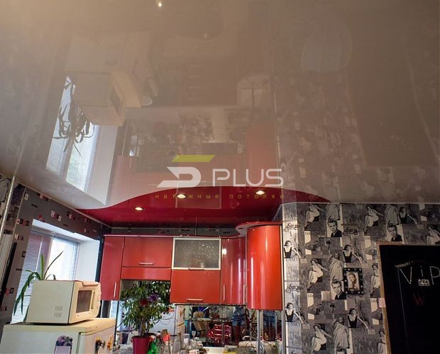 Натяжной потолок для квартиры-студии | Портфолио 5Plus | Киев ⋆ Днепр ⋆