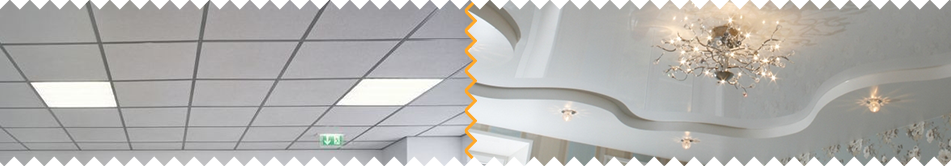 Подвесной или натяжной потолок. Сравнение от 5plus | Киев ⋆ Днепр ⋆